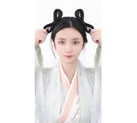 Parrucca sintetica Cinese Antico Hanfu Copricapo Chignon Capelli Antiche Donne Cinesi Parrucche Cosplay Accessori