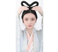 Parrucca sintetica Cinese Antico Hanfu Copricapo Chignon Capelli Antiche Donne Cinesi Parrucche Cosplay Accessori