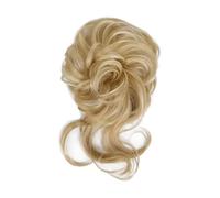 Parrucca sintetica con chignon spettinato e riccio Ponytail Extension(Golden)