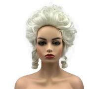 Parrucca Sintetica Corta E Riccia Da Donna In Stile Maria Antonietta, Per Cosplay E Drag Queen