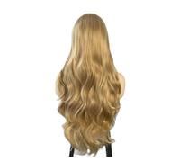 Parrucca sintetica dorata chiara tinta moda da donna 1 pezzo for l'uso quotidiano