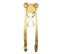Parrucca sintetica for capelli 1pc Sailor Moon Blonde Due trecce Ondulate lunghe Cosplay for ragazze Festa in costume