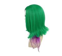 Parrucca sintetica for capelli corti tristezza 1pc Cosplay blu dritto for bambini con occhiali dentro e fuori parrucche finte for le donne(Disgust Wig)