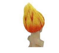 Parrucca sintetica for capelli corti tristezza 1pc Cosplay blu dritto for bambini con occhiali dentro e fuori parrucche finte for le donne(Anger Wig)