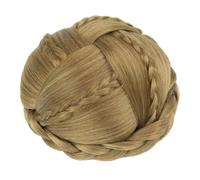 Parrucca sintetica intrecciata for capelli da ballerina, chignon for capelli da donna, chignon for capelli da donna, chignon for feste di matrimonio(D)