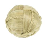 Parrucca sintetica intrecciata for capelli da ballerina, chignon for capelli da donna, chignon for capelli da donna, chignon for feste di matrimonio(N)