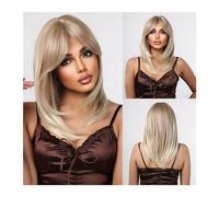 Parrucca sintetica Parrucche for uso quotidiano ad alta temperatura for cosplay, taglio corto a forma di folletto, parrucca sintetica diritta a strati di capelli naturali castano scuro for donne nere