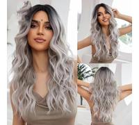 Parrucca sintetica Parrucche lunghe bionde bionde ondulate con frangia Festa cosplay quotidiana USA Resistente al calore per donne-BL8175-1-28 pollici-CINA-1 PC