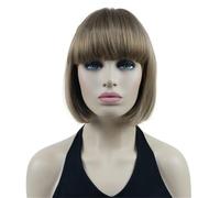 Parrucca Sintetica Per Capelli Umani Con Parrucca Anteriore Corta E Diritta Da Donna. Parrucca Cosplay Per Feste Di Moda