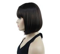 Parrucca Sintetica Per Capelli Umani Con Parrucca Anteriore Corta E Diritta Da Donna. Parrucca Cosplay Per Feste Di Moda