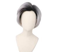Parrucca sintetica per cosplay di Descendants Carlos Anime Party Costume HAODAGE Fibra sintetica Ondulati Personalizzabile 20-21 pollici / 51-53 cm
