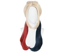 Parrucca sintetica per cosplay in costume da festa anime Harley Quinn