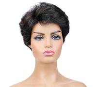 Parrucca sintetica per donna, colore misto, corta, liscia, ondulata, resistente al calore, P1B/30, parrucche giornaliere, P1B/30, 6 pollici