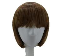 Parrucca sintetica resistente al calore capelli corti ondulati costume cartone animato ruolo cos-play studente parrucchino-1B/30HL-12 POLLICI