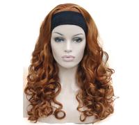 Parrucca Sintetica Riccia Con Riflessi Biondi Lunghi