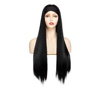 Parrucca Sintetica Straight Ombre Headband Partys for le donne nere quotidianamente usano lunghe parrucche bionde dritte(A,26inches)