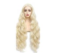 Parrucca sintetica super lunga del merletto per le donne nere Body Wave parte centrale parrucca di capelli senza colla naturale morbida