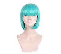 Parrucca sintetica verde Lolita parrucca corta Bob con frangia Cosplay onda onda parrucche di capelli sintetici per le donne in stile americano TB-006