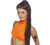 Donna 90s Sportivo Spice Coda Parrucca Ragazza Costume Pop Stella Accessori