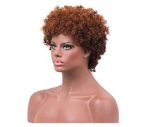 Parrucca Tagli Di Capelli Da 10 Cm Parrucche Sintetiche Afro Ricci Corte Per Parrucche Da Donna Afroamericane Nere Parrucche da donna