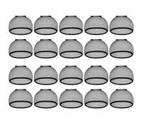Parrucca Tappi Calotte for parrucca lunghe, calotta for tessitura con fodera in rete a estremità aperta, calotte for da donna, confezione nera 6 pezzi per Uomini e Donne(20pcs)