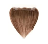 Parrucca Topper Frontale for Capelli Umani con Attaccatura Dei In Pizzo 13×2" Estensione Regolabile, Toppa Invisibile Sulla Fronte Da 14 Pollici per Donne Affascinanti(Medium Brown)