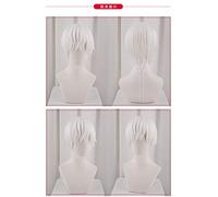 Parrucca uniforme da uomo anime nuova cellula da lavoro unisex bianco globulo bianco sangue cosplay anime costume da uomo parrucca costume di Halloween parrucca S 1