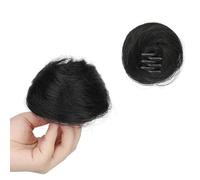 Parrucca universale da 2 pezzi, clip con impugnatura invisibile, accessorio for lo styling facile da aggiornare for feste di ballo cosplay(Black)