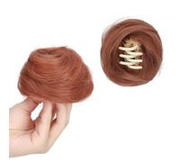 Parrucca universale da 2 pezzi, clip con impugnatura invisibile, accessorio for lo styling facile da aggiornare for feste di ballo cosplay(Orange)