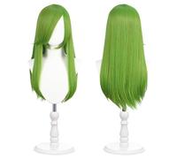 Parrucca universale per costumi 60cm pollici con 2 retine per capelli per cosplay, Halloween e feste a tema (Verde Lime)