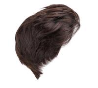 Parrucca Uomo in Fibra Ad Alta Temperatura con Capelli Artificiali, Consistenza Morbida, e Stabile per Riunioni di Feste