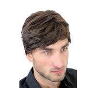 Parrucca Uomo Mann Uomini Corto Giovane Casual Alla Moda Braun Toupet GFW1168-6
