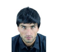 Parrucca Uomo Parrucca da Uomo Uomini Corto Nero Liscio K-006-1B Parrucca