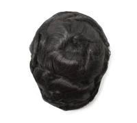 Parrucca uomo protesi capelli maschile parrucca mono pizzo con PU intorno all'unità di capelli maschile capelli umani(8x11)
