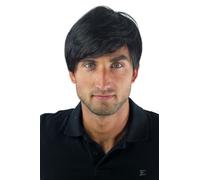 Parrucca Uomo Uomini Parrucchino Corto Giovane Casual Alla Moda Nero GFW-994-1B