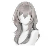 Parrucca YDMHYLAI Parrucca cosplay sfumata grigia, capelli sintetici resistenti al calore, stile di gioco anime for costume cosplay da donna