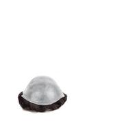 Parrucche 0,03 mm ultra sottile pelle toupee capelli umani maschile protesi capillare morbido V-loop PU base sistema di attaccatura naturale indiano Remy uomo pezzo Quotidiana(Off Black,6x9)