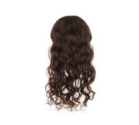 Parrucche 1 pezzo, parrucca riccia per testa da donna, capelli ricci soffici che aumentano il volume 30 cm / 11,8 pollici Marrone scuro Cosplay Capelli