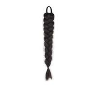Parrucche 1 pz, parrucca da donna treccia, stile di simulazione naturale soffice e pigro capelli lunghi treccia intrecciata 40 cm/15,7 pollici marrone nero Cosplay Capelli