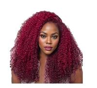 Parrucche 13x4 Glueless Pre-sbiancate Nodo HD Frontale in pizzo Pre-pizzicate, Pre-tagliate, Capelli umani vergini brasiliani crespi(Red Copper,14 Inch)