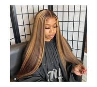 Parrucche 180% Densità Evidenzia Parrucche dei capelli umani Brown Honey Blonde Ombre colorato osso Dritto 30 pollici Parrucca brasiliana Full Short Banco Bob HD Parrucca anteriore in pizzo parrucca i