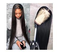 Parrucche 360 Lace parrucca frontale dei capelli umani pre pizzico 13x4 parrucca anteriore diritta merletto for le donne 30 pollici Full HD frontale del merletto Capelli brasiliani parrucca in fibra(3