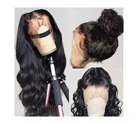 Parrucche 360 parrucca frontale in pizzo capelli umani precipitato capelli brasiliani for le donne TRASPARENTE PIZZO Frontal Body Wave Wig 8-30 pollici parrucca ondulata Parrucca da donna (Size : 150