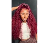 Parrucche A Onde Profonde Capelli Umani Ricci 13X6 Parrucche Frontali In Pizzo HD Parrucca Anteriore In Pizzo 13X4 Per Donne Pre Pizzicate 13x6 Lace Wig 18Inch#150 Density