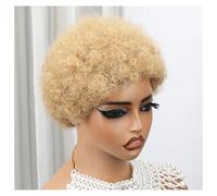 Parrucche Afro Crespe E Corte Color Borgogna Per Donne Nere Parrucche Con Capelli Umani Ricci Profondi Brown 6inches
