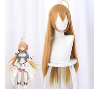 Parrucche Anime Princess Connect Re: immersione Parrucche Cosplay Pecorine Donna Giallo Gradiente Capelli sintetici lunghi Pecoriinu Parrucca costume 499B
