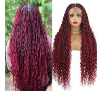 Parrucche Anteriori In Pizzo Intrecciato Boho Parrucche Ricce Bionde Pre Pizzicate Con Parrucca Treccia Sintetica Per Capelli Da Bambino