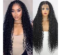 Parrucche Anteriori In Pizzo Intrecciato Boho Parrucche Ricce Bionde Pre Pizzicate Con Parrucca Treccia Sintetica Per Capelli Da Bambino