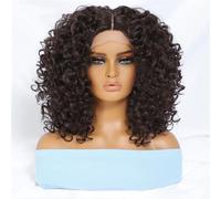 Parrucche Anteriori In Pizzo Sintetico Riccio Da 16 Pollici Per Le Donne Africane Cosplay Parrucche Ricce Frontali In Pizzo Biondo Senza Colla Per Donna Afro