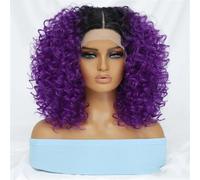 Parrucche Anteriori In Pizzo Sintetico Riccio Da 16 Pollici Per Le Donne Africane Cosplay Parrucche Ricce Frontali In Pizzo Biondo Senza Colla Per Donna Afro